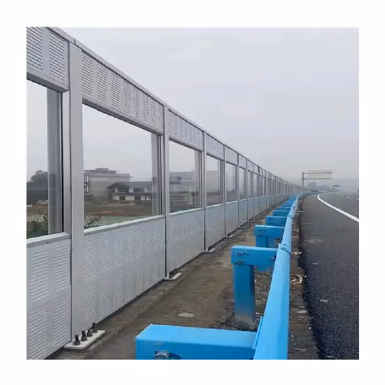 Galvanized Steel Sheet White/Green/Blue Acoustic Highways Sound Noise Barriers