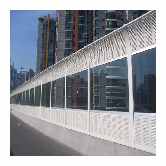 Galvanized Steel Sheet White/Green/Blue Acoustic Highways Sound Noise Barriers