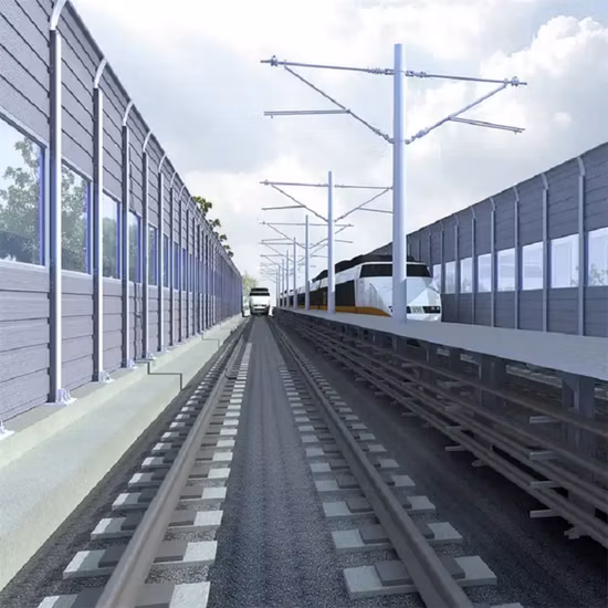 Galvanized Steel Sheet White/Green/Blue Acoustic Highways Sound Noise Barriers