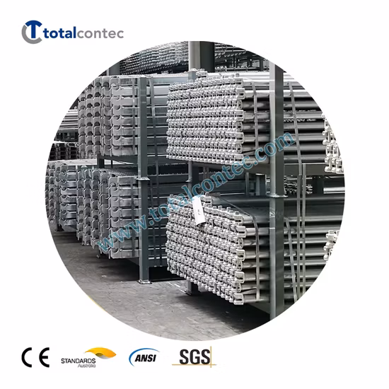 Andaime de construção galvanizado resistente, anel de bloqueio, material de metal modular, lista de preços, andaime de aço para venda