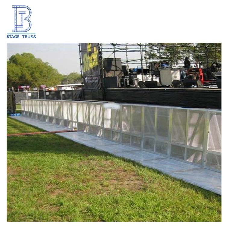 Folding Aluminum Concert Stage Crowd Control Barricade Mojo Barrier with TUV Certificated for Safety