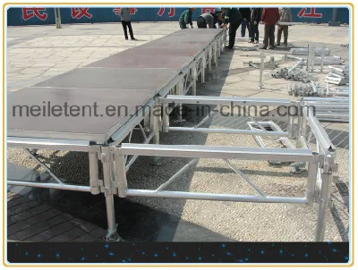 Equipamento de palco de alumínio ajustável Palco de concerto portátil para eventos ao ar livre