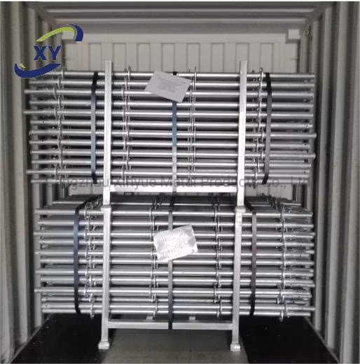 Andaime de estrutura de anel de aço e alumínio usado para construção