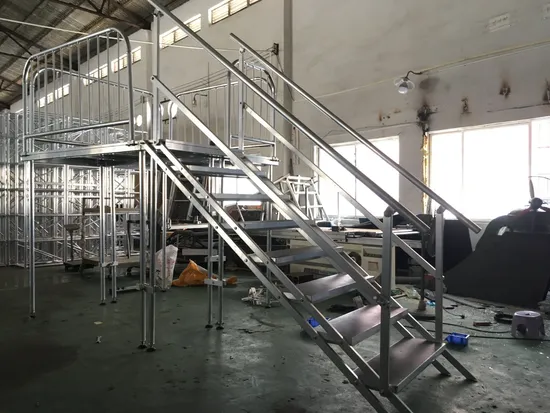 4FT*4FT Alumínio Portátil Móvel Ao Ar Livre Concerto Simples Palco para Show de Eventos Bloqueio Rápido Instalar Palco Pronto para Palco Riser